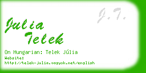 julia telek business card